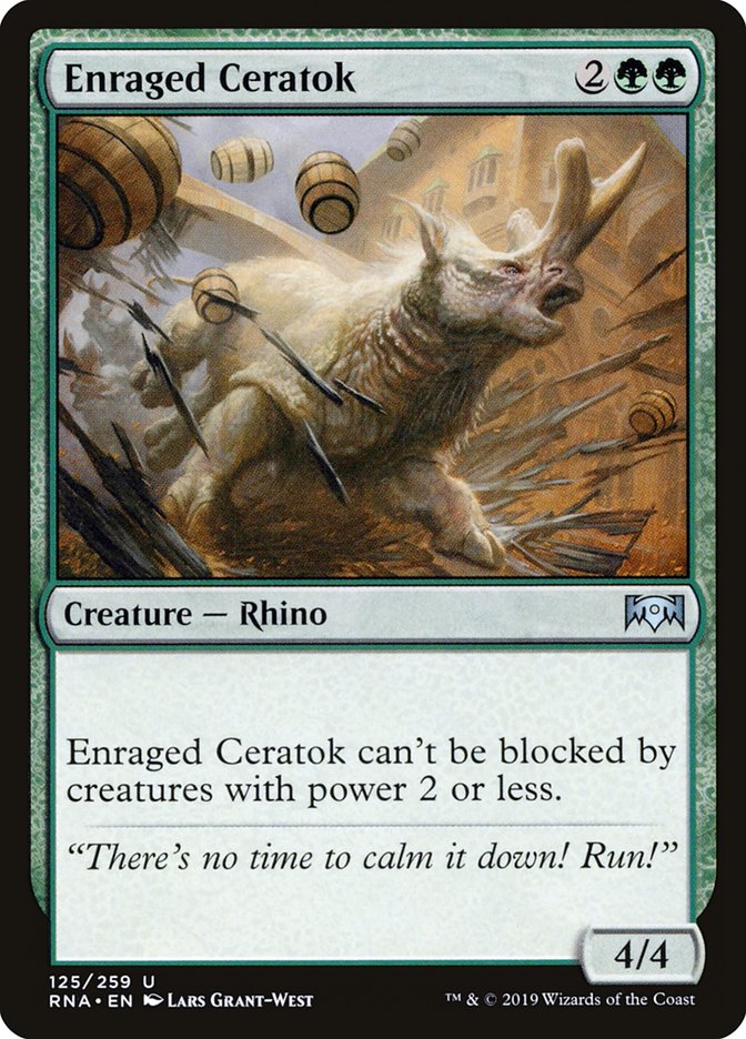 Enraged Ceratok [Ravnica Allegiance] | Rock City Comics