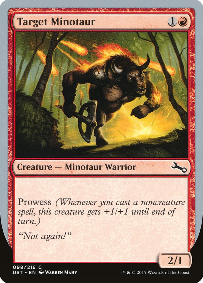 Target Minotaur (Fire Art) [Unstable] | Rock City Comics