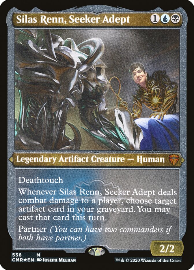 Silas Renn, Seeker Adept (Etched) [Commander Legends] | Rock City Comics