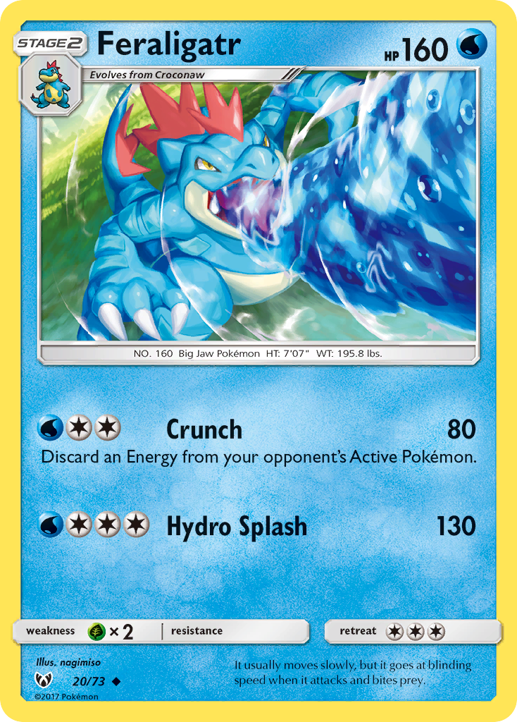 Feraligatr (20/73) [Sun & Moon: Shining Legends] | Rock City Comics