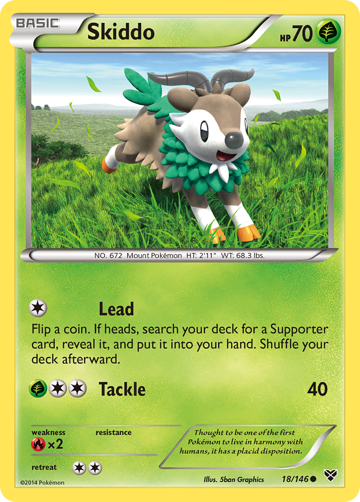 Skiddo (18/146) [XY: Base Set] | Rock City Comics