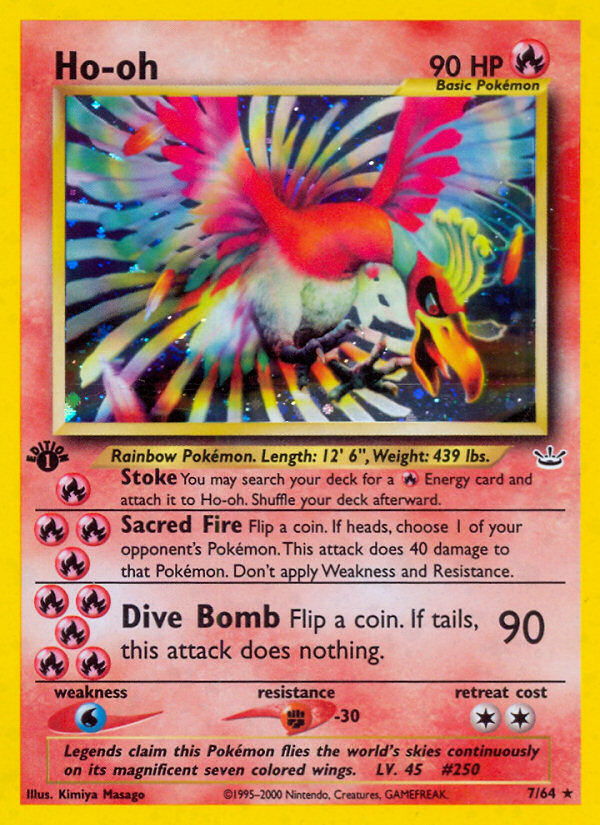 Ho-oh (7/64) [Neo Revelation 1st Edition] | Rock City Comics