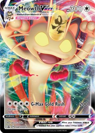 Meowth VMAX (SWSH005) (Jumbo Card) [Sword & Shield: Black Star Promos] | Rock City Comics