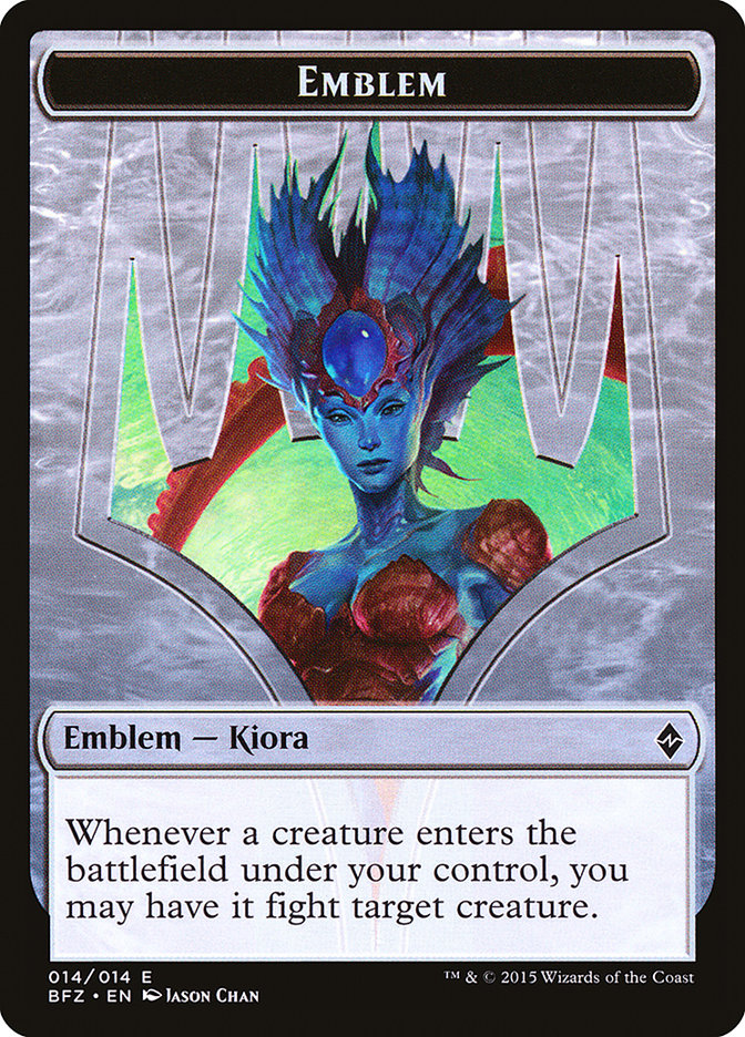 Kiora, Master of the Depths Emblem [Battle for Zendikar Tokens] | Rock City Comics