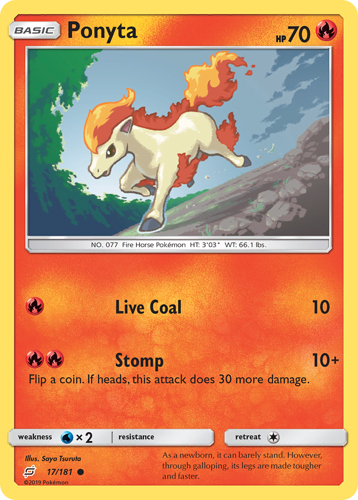 Ponyta (17/181) [Sun & Moon: Team Up] | Rock City Comics