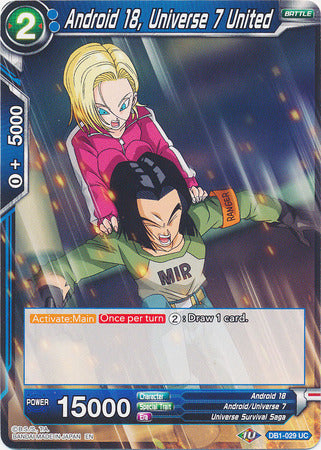 Android 18, Universe 7 United (DB1-029) [Dragon Brawl] | Rock City Comics