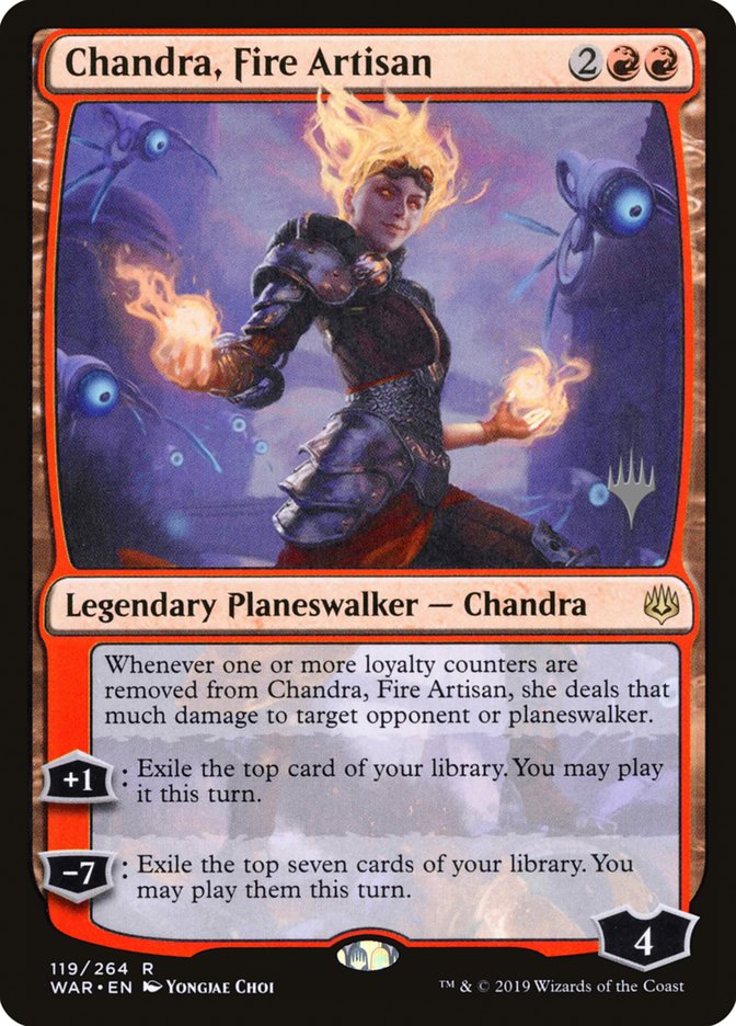 Chandra, Fire Artisan (Promo Pack) [War of the Spark Promos] | Rock City Comics