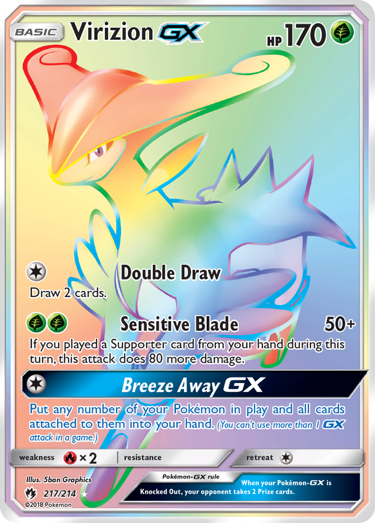 Virizion GX (217/214) [Sun & Moon: Lost Thunder] | Rock City Comics