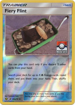 Fiery Flint (60a/70) (League Promo) [Sun & Moon: Dragon Majesty] | Rock City Comics