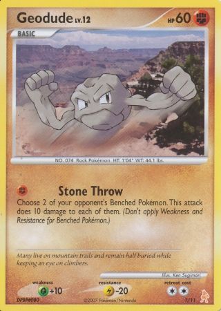 Geodude (1/11) [Diamond & Pearl: Trainer Kit - Lucario] | Rock City Comics