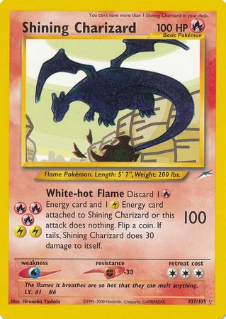 Shining Charizard (107/105) [Neo Destiny Unlimited] | Rock City Comics