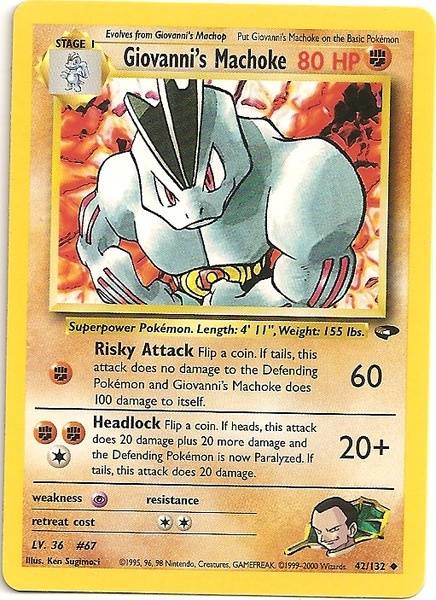 Giovanni's Machoke (42/132) [Gym Challenge Unlimited] | Rock City Comics