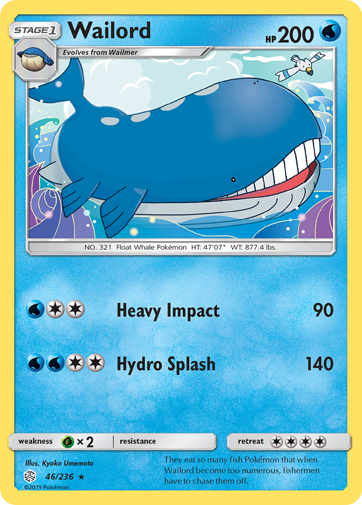 Wailord (46/236) [Sun & Moon: Cosmic Eclipse] | Rock City Comics