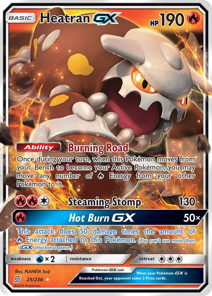 Heatran GX (25/236) [Sun & Moon: Unified Minds] | Rock City Comics