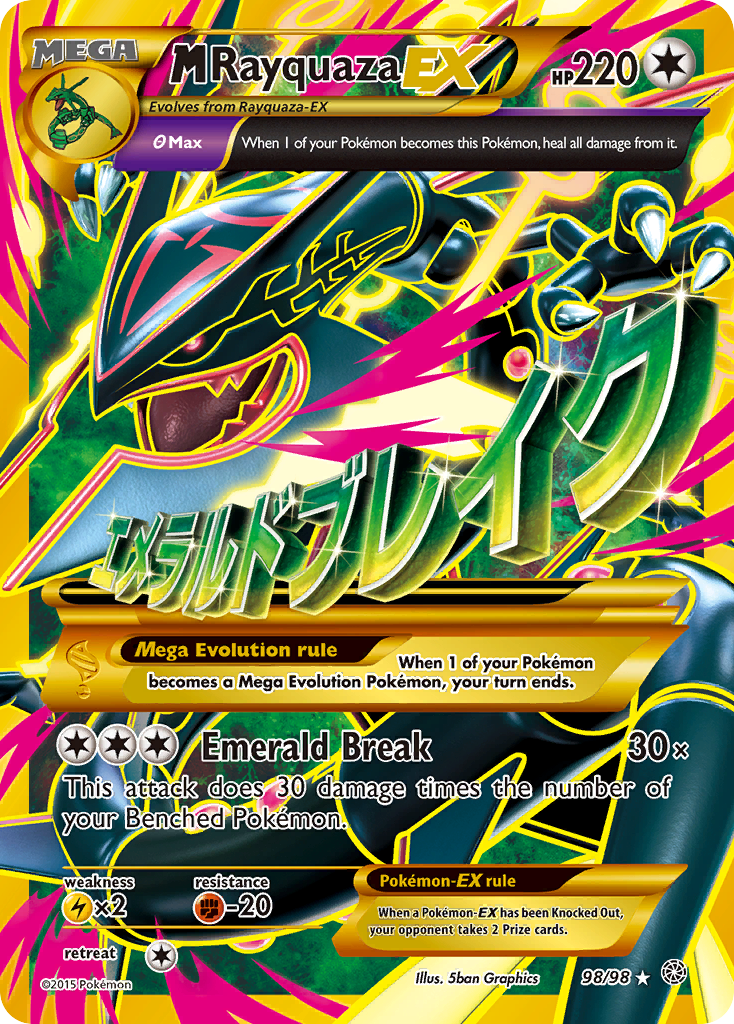 M Rayquaza EX (98/98) [XY: Ancient Origins] | Rock City Comics