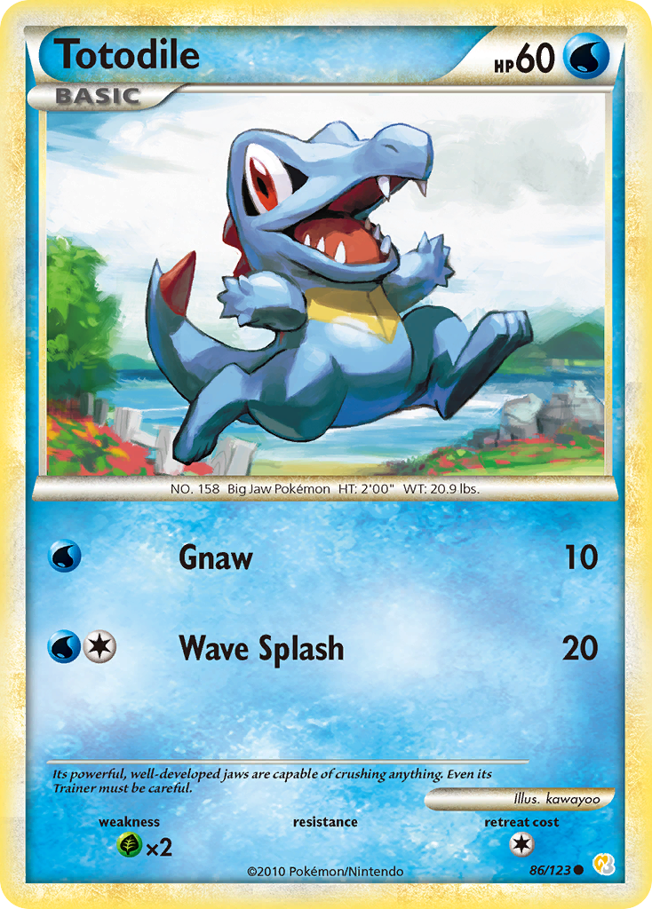 Totodile (86/123) [HeartGold & SoulSilver: Base Set] | Rock City Comics