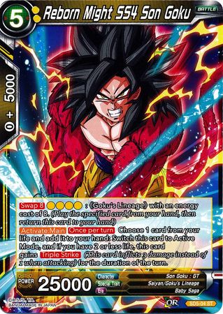 Reborn Might SS4 Son Goku (Starter Deck - The Crimson Saiyan) [SD5-04] | Rock City Comics