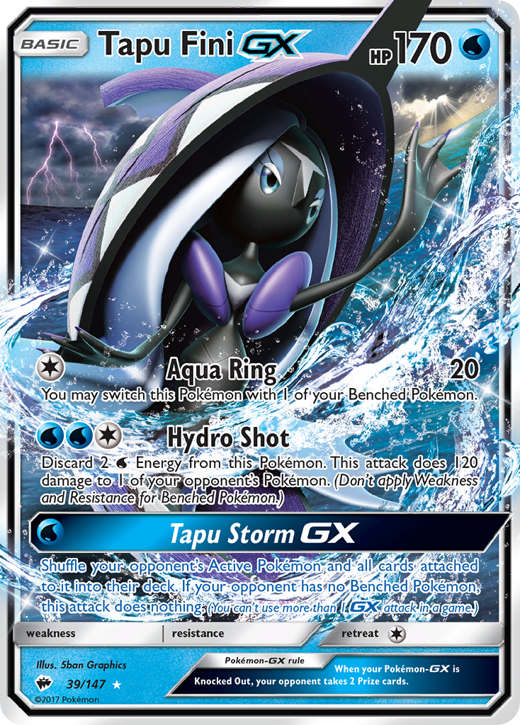 Tapu Fini GX (39/147) [Sun & Moon: Burning Shadows] | Rock City Comics