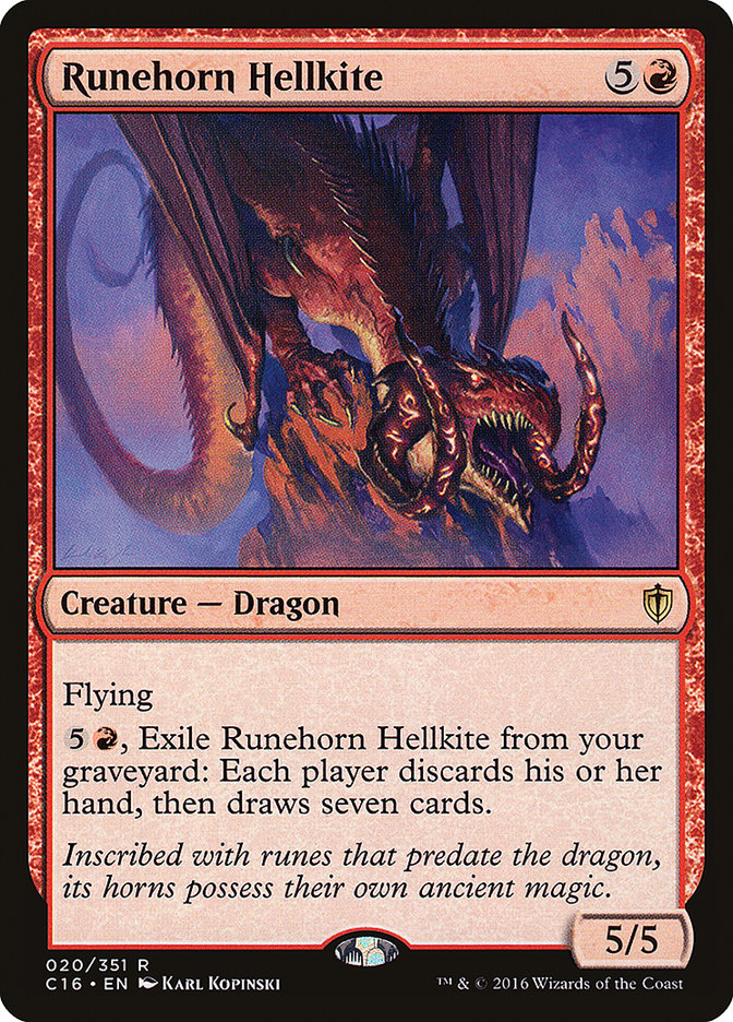 Runehorn Hellkite [Commander 2016] | Rock City Comics