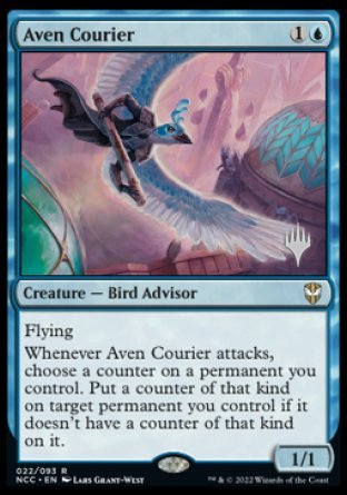 Aven Courier (Promo Pack) [Streets of New Capenna Commander Promos] | Rock City Comics