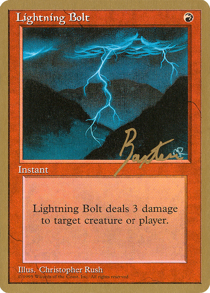 Lightning Bolt (George Baxter) [Pro Tour Collector Set] | Rock City Comics