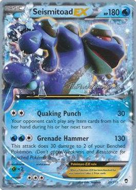 Seismitoad EX (20/111) (Punches 'n' Bites - Patrick Martinez) [World Championships 2015] | Rock City Comics