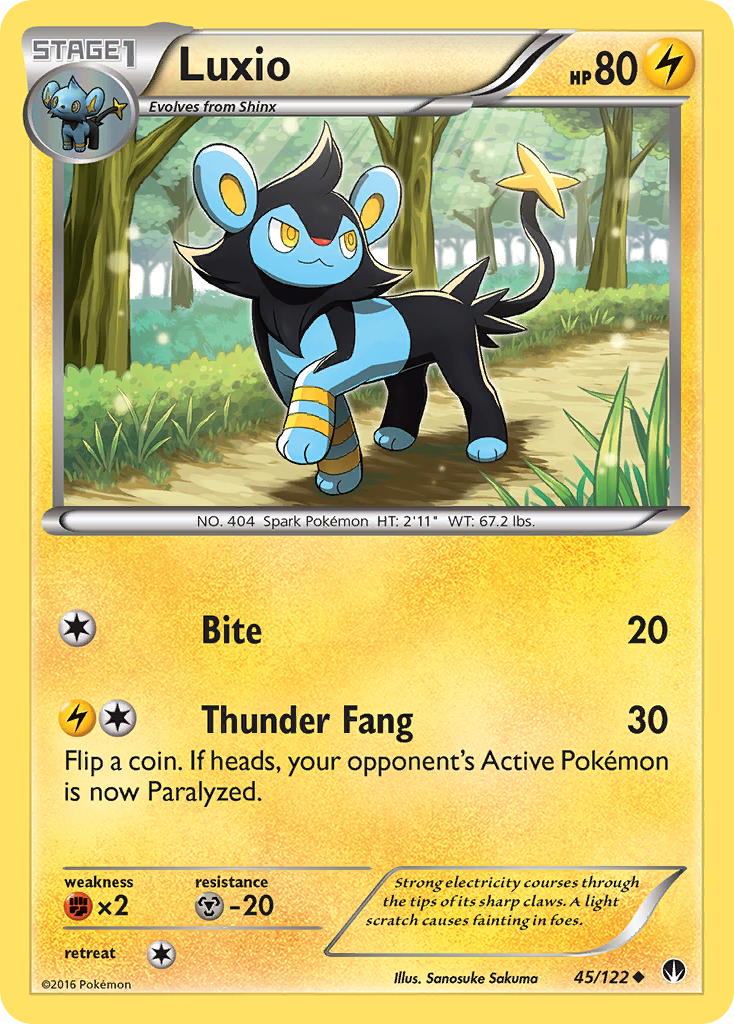 Luxio (45/122) [XY: BREAKpoint] | Rock City Comics