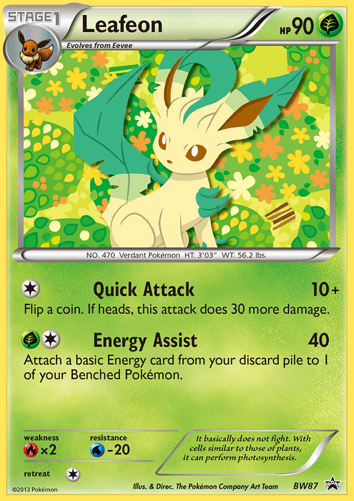 Leafeon (BW87) [Black & White: Black Star Promos] | Rock City Comics