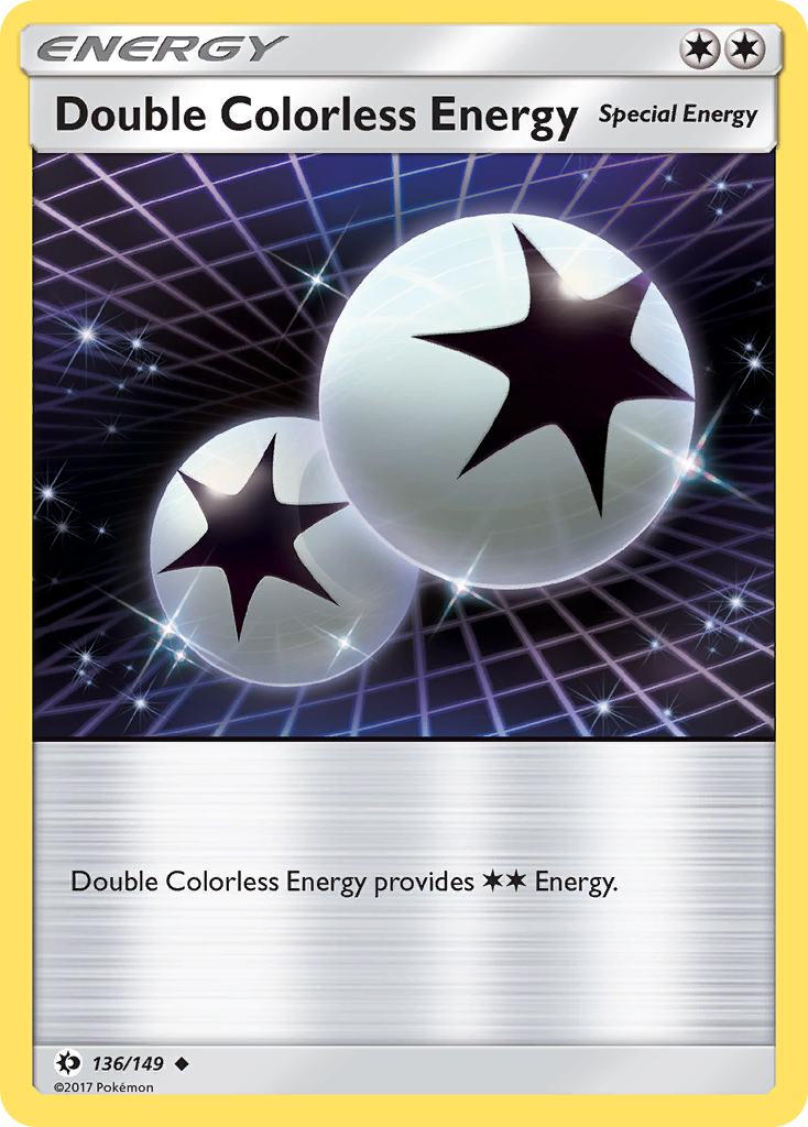 Double Colorless Energy (136/149) [Sun & Moon: Base Set] | Rock City Comics