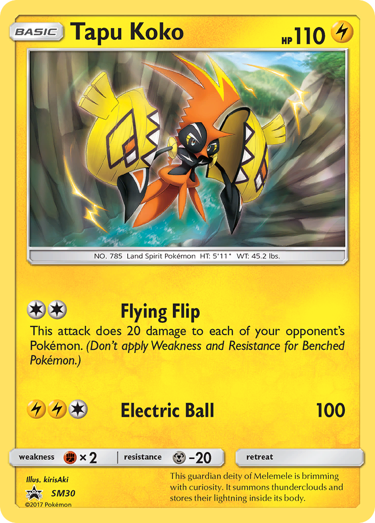 Tapu Koko (SM30) [Sun & Moon: Black Star Promos] | Rock City Comics