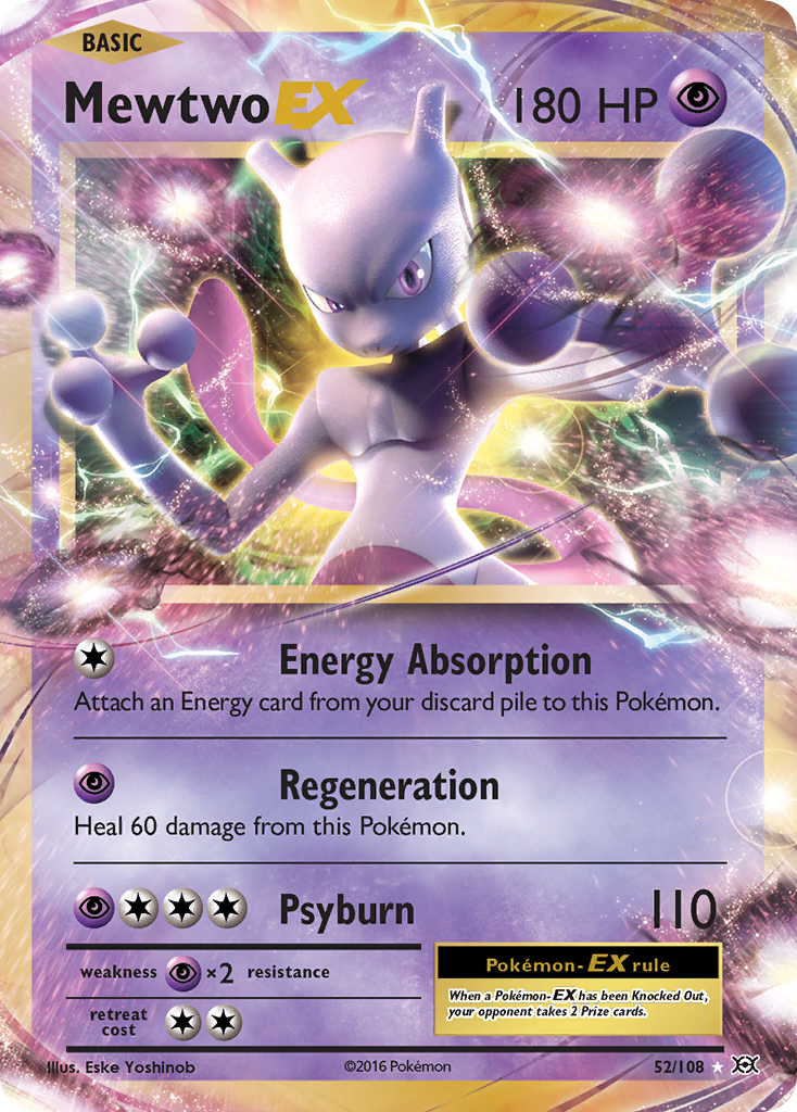 Mewtwo EX (52/108) [XY: Evolutions] | Rock City Comics