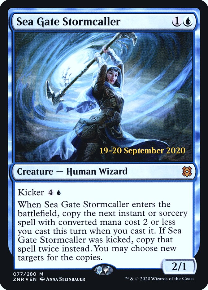 Sea Gate Stormcaller [Zendikar Rising Prerelease Promos] | Rock City Comics