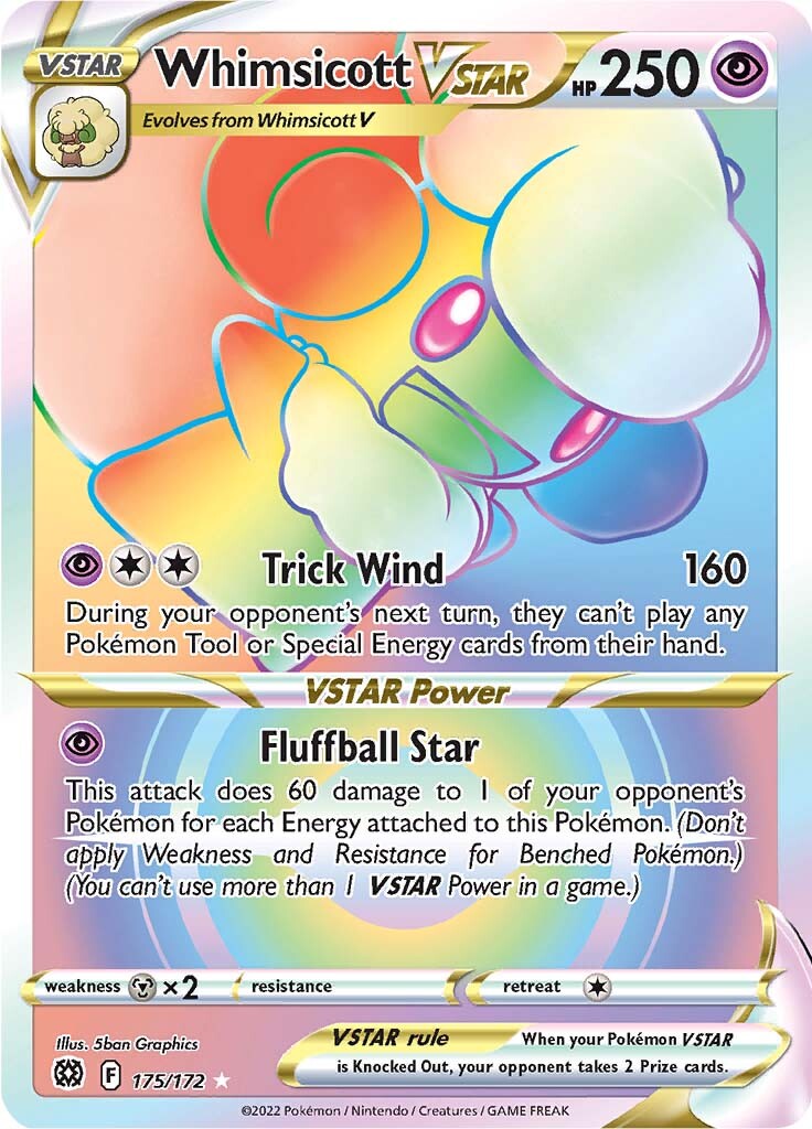 Whimsicott VSTAR (175/172) [Sword & Shield: Brilliant Stars] | Rock City Comics