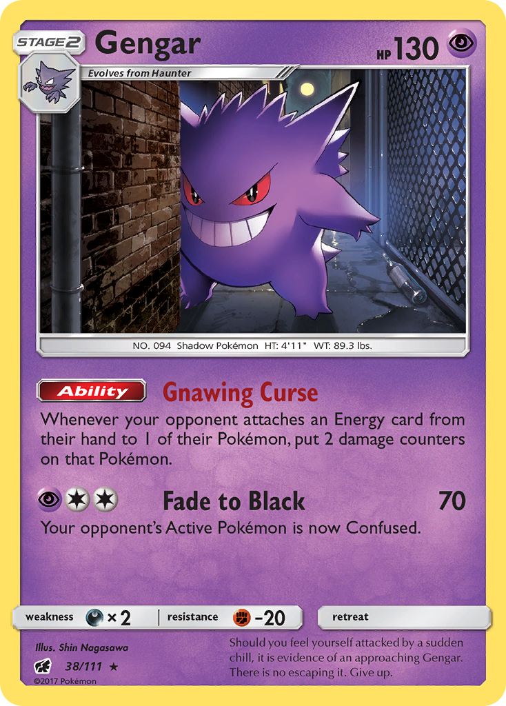 Gengar (38/111) [Sun & Moon: Crimson Invasion] | Rock City Comics