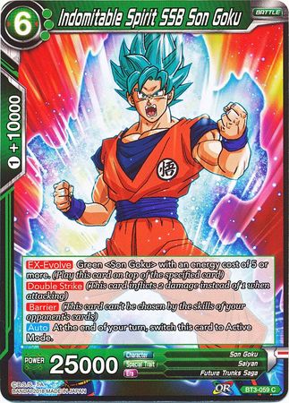 Indomitable Spirit SSB Son Goku [BT3-059] | Rock City Comics