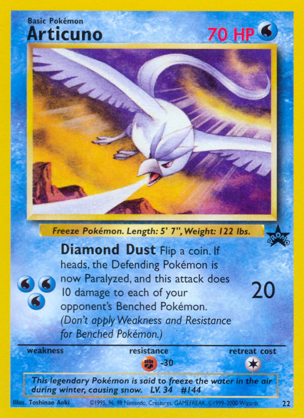 Articuno (22) [Wizards of the Coast: Black Star Promos] | Rock City Comics