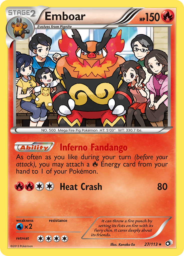 Emboar (27/113) [Black & White: Legendary Treasures] | Rock City Comics