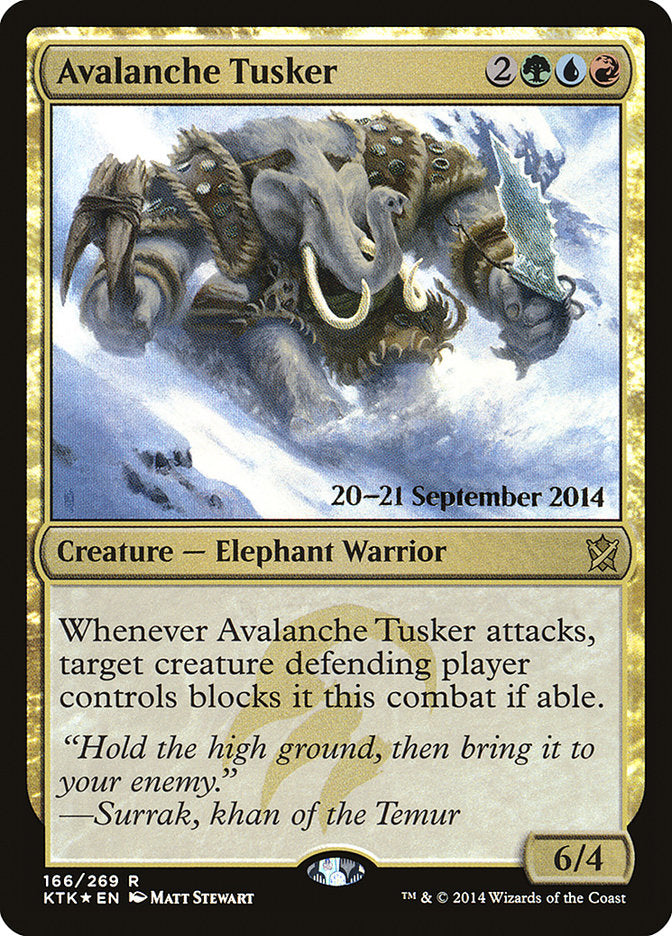 Avalanche Tusker  [Khans of Tarkir Prerelease Promos] | Rock City Comics