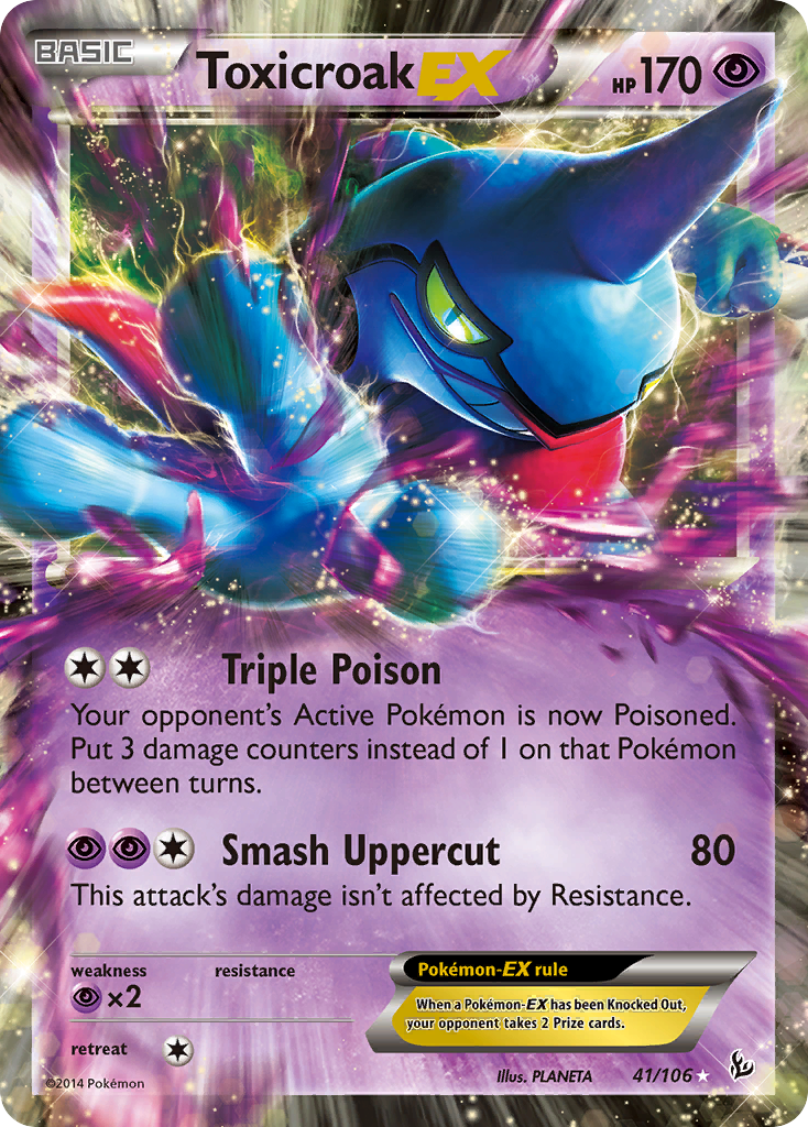 Toxicroak EX (41/106) [XY: Flashfire] | Rock City Comics