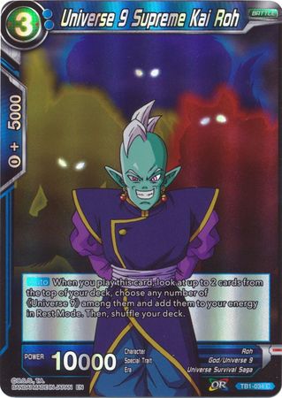 Universe 9 Supreme Kai Roh (Reprint) (TB1-034) [Battle Evolution Booster] | Rock City Comics