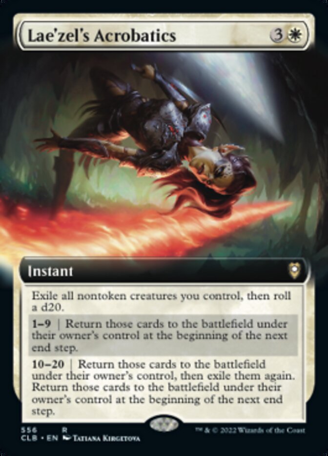 Lae'zel's Acrobatics (Extended Art) [Commander Legends: Battle for Baldur's Gate] | Rock City Comics