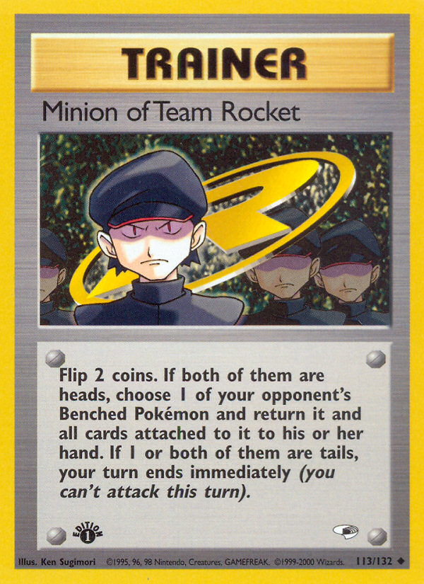 Minion of Team Rocket (113/132) [Gym Heroes 1st Edition] | Rock City Comics