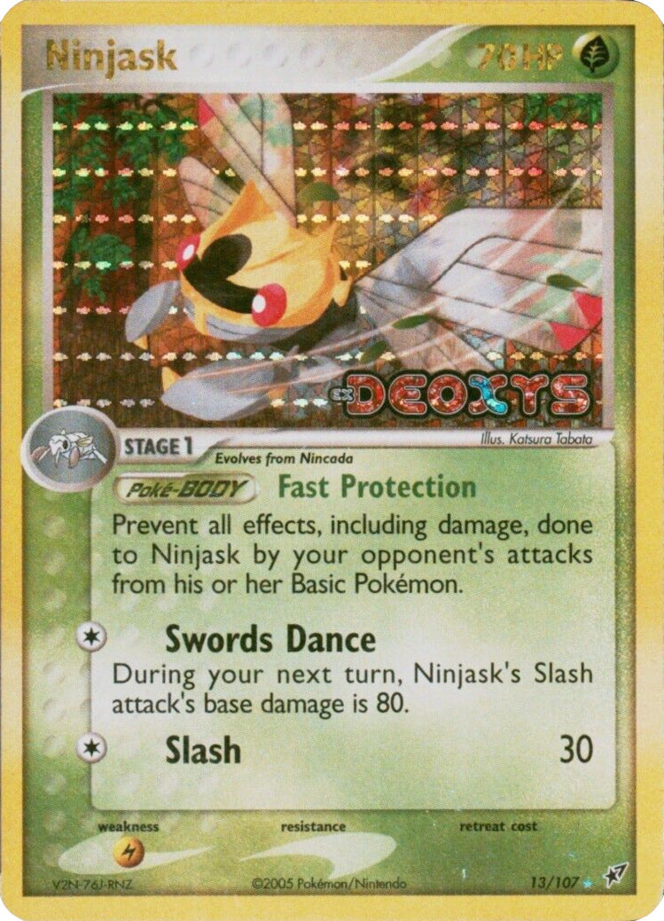 Ninjask (13/107) (Stamped) [EX: Deoxys] | Rock City Comics