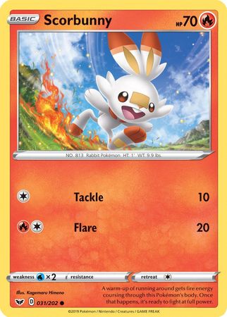 Scorbunny (031/202) (Premium Collection) [Sword & Shield: Base Set] | Rock City Comics