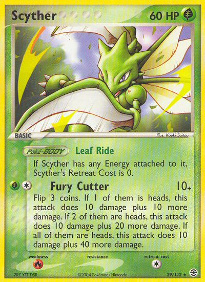 Scyther (29/112) [EX: FireRed & LeafGreen] | Rock City Comics