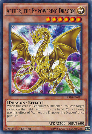 Aether, the Empowering Dragon [YS14-EN011] Common | Rock City Comics