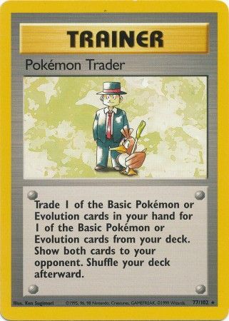 Pokemon Trader (77/102) [Base Set Unlimited] | Rock City Comics