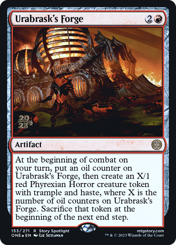 Urabrask's Forge [Phyrexia: All Will Be One Prerelease Promos] | Rock City Comics