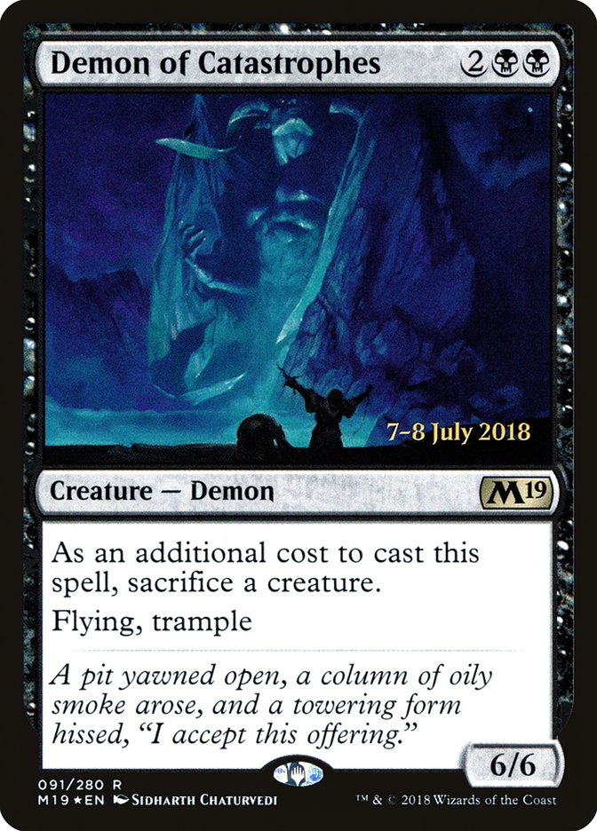 Demon of Catastrophes  [Core Set 2019 Prerelease Promos] | Rock City Comics