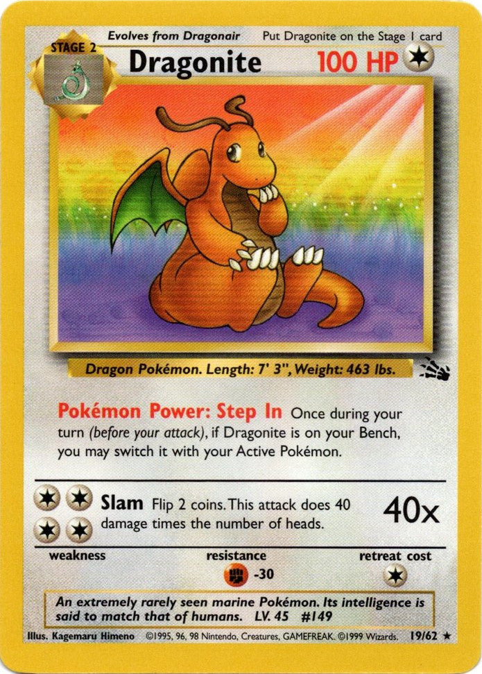 Dragonite (19/62) [Fossil Unlimited] | Rock City Comics